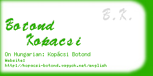 botond kopacsi business card