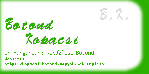 botond kopacsi business card
